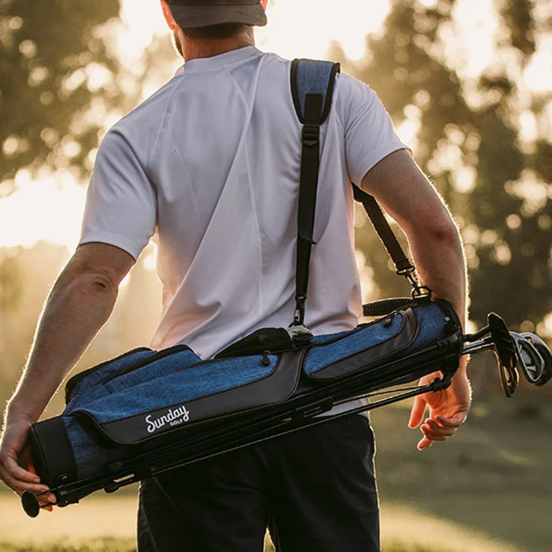 Sunday Golf Loma pencil bag, blu cobalto