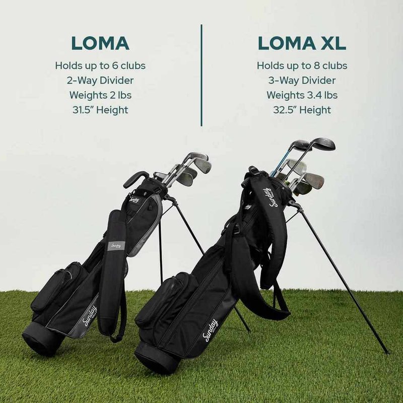 Sunday Golf Loma XL borsa da trasporto, midnight green