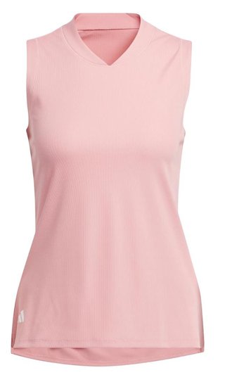 Adidas Ultimate 365 Sleeveless polo da donna, semi pink spark