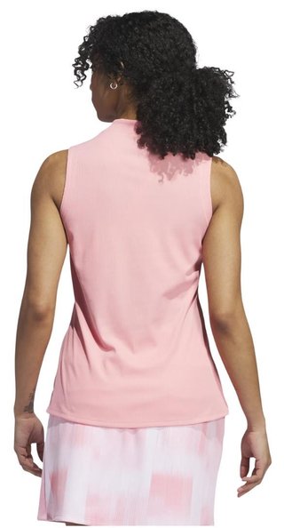 Adidas Ultimate 365 Sleeveless polo da donna, semi pink spark