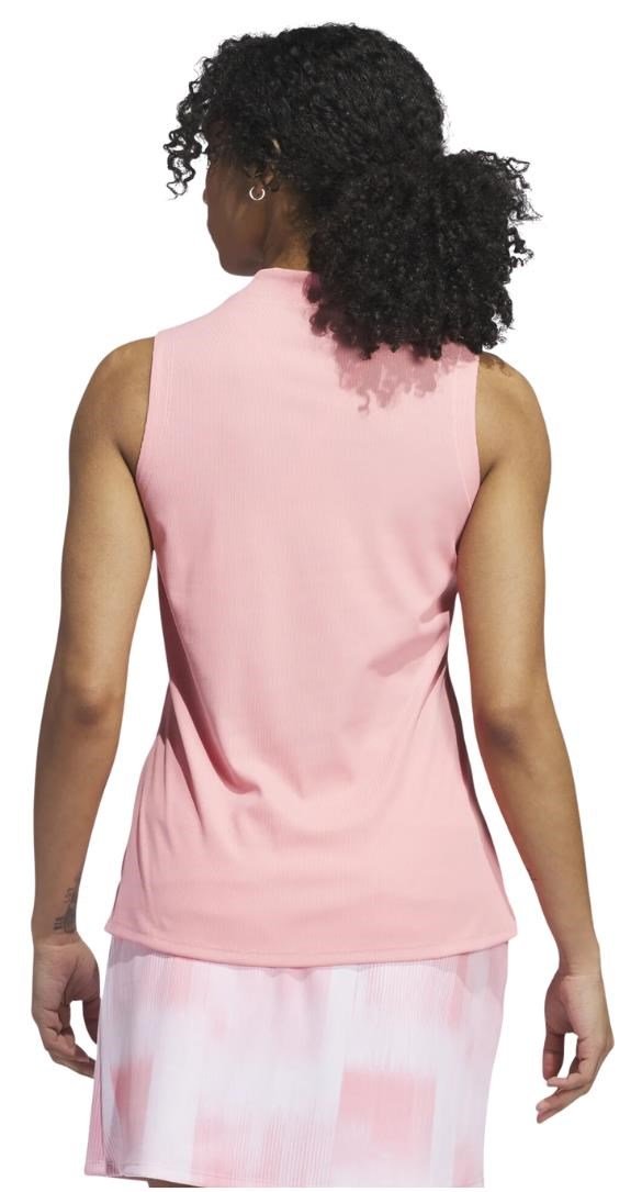 Adidas Ultimate 365 Sleeveless polo da donna, semi pink spark
