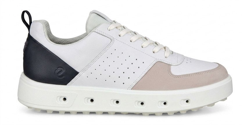 Ecco Street 720 scarpe da golf uomo, bianco/nero/ghiaia