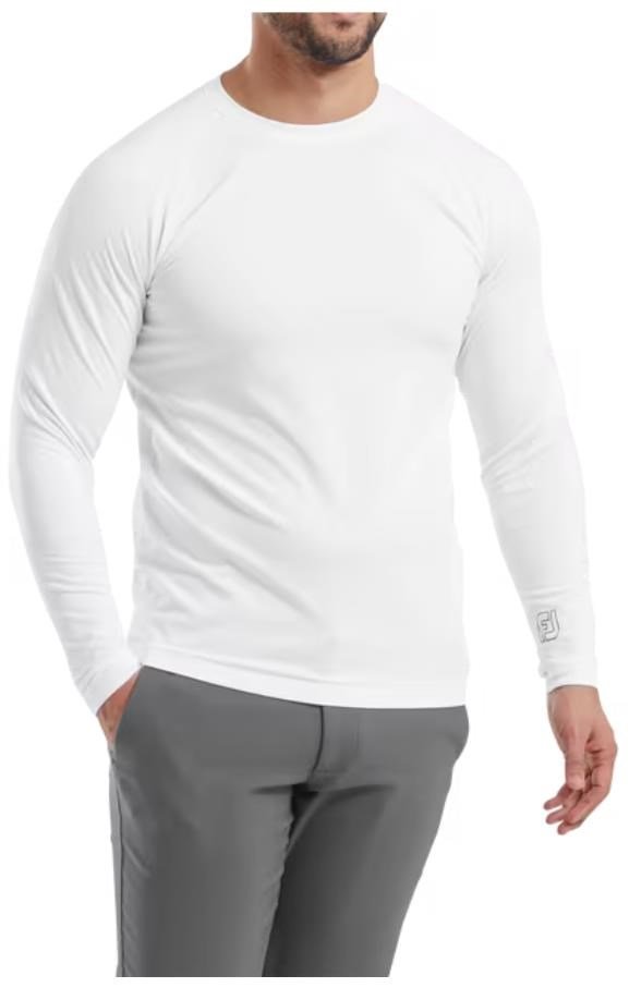 FootJoy ThermoSeries Fleece Baselayer top da uomo, bianco