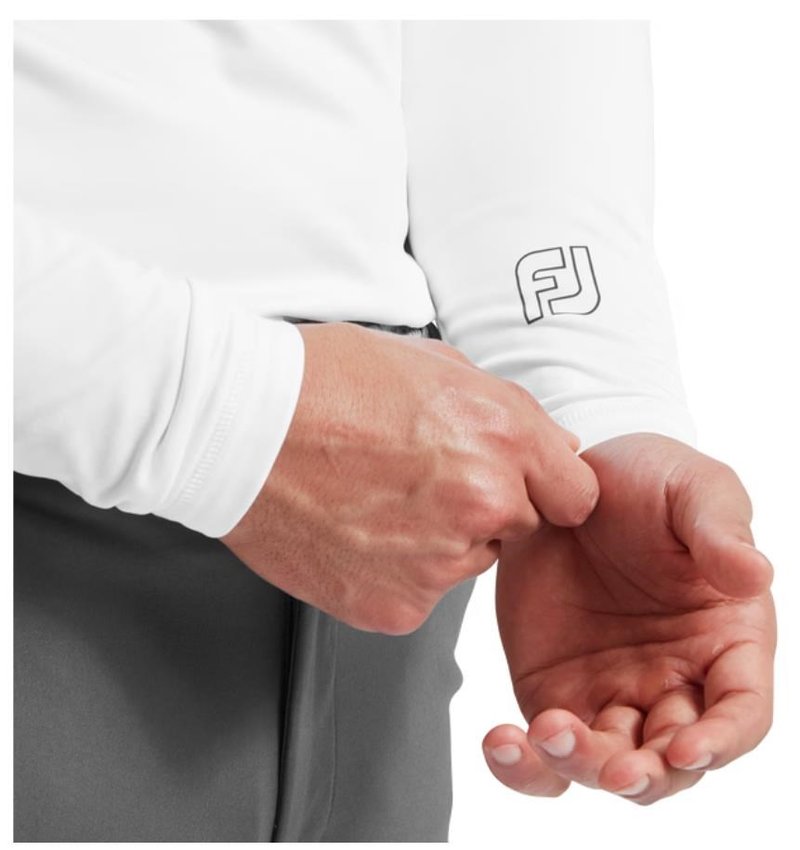 FootJoy ThermoSeries Fleece Baselayer top da uomo, bianco