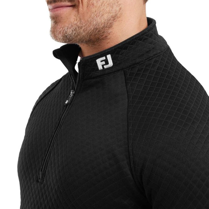 FootJoy Jacquard Thermal Chill-Out felpa uomo, nera