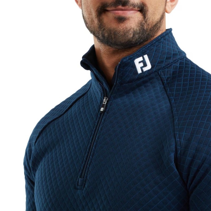 FootJoy Jacquard Thermal Chill-Out felpa uomo, navy