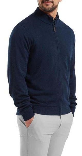 FootJoy Full-Zip Lined felpa da uomo, navy