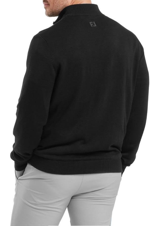 FootJoy Drirelease Full-Zip Lined maglione da uomo, nero
