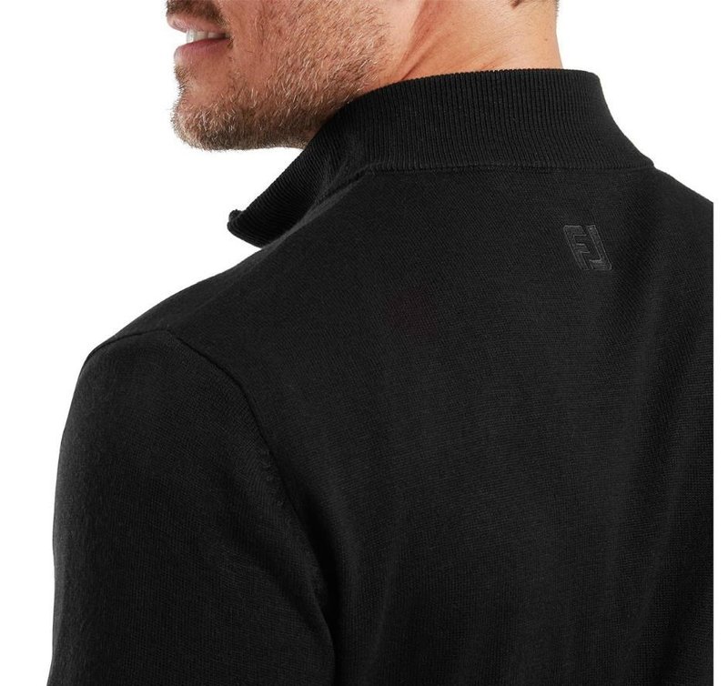 FootJoy Drirelease Full-Zip Lined maglione da uomo, nero