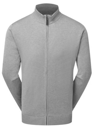 FootJoy Drirelease Full-Zip Lined maglione da uomo, grigio