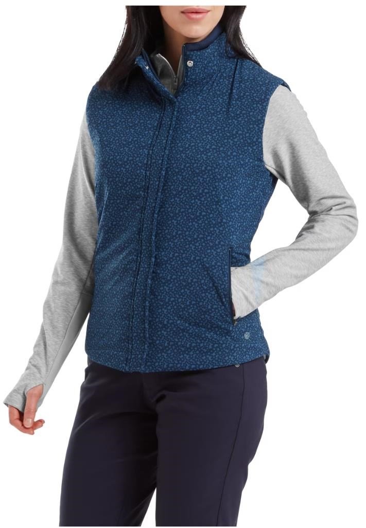 FootJoy ThermoSeries gilet da donna, floral tonal navy