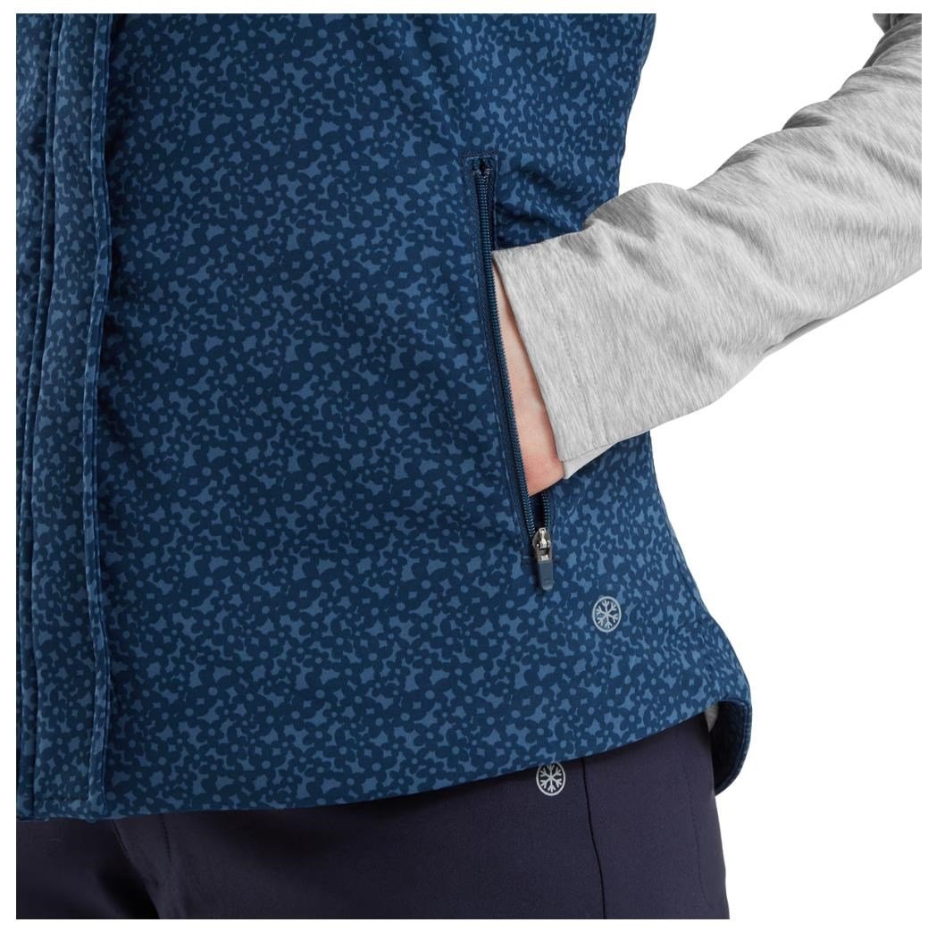 FootJoy ThermoSeries gilet da donna, floral tonal navy