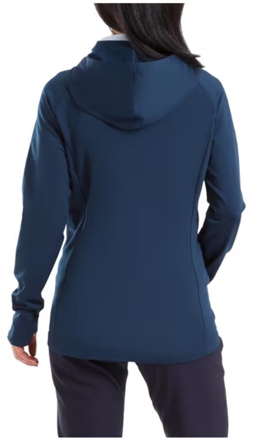 FootJoy ThermoSeries Hybrid felpa con cappuccio da donna, floral tonal navy