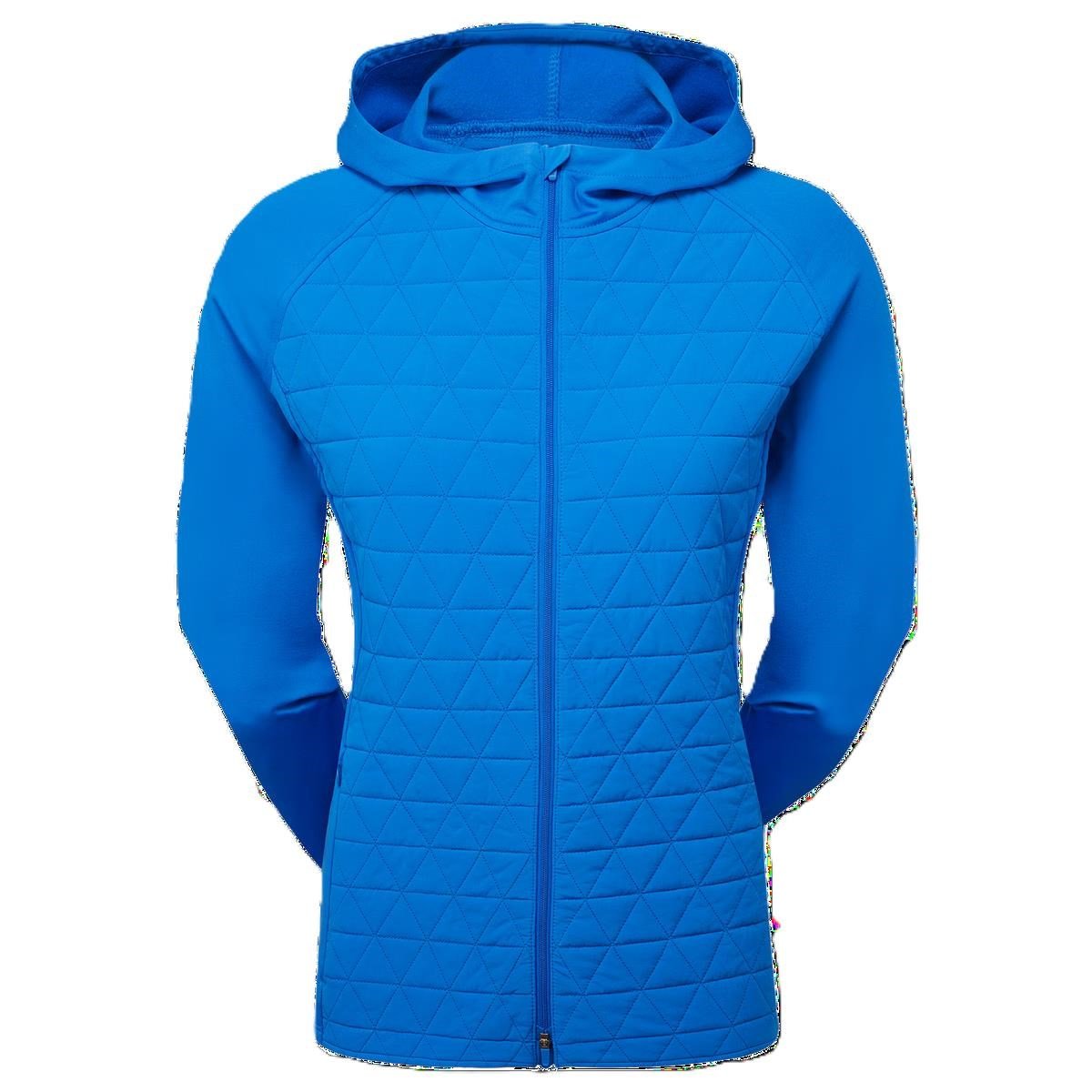 FootJoy ThermoSeries Hybrid felpa con cappuccio da donna, floral tonal blue
