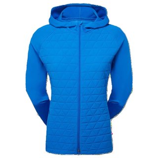 FootJoy ThermoSeries Hybrid felpa con cappuccio da donna, floral tonal blue
