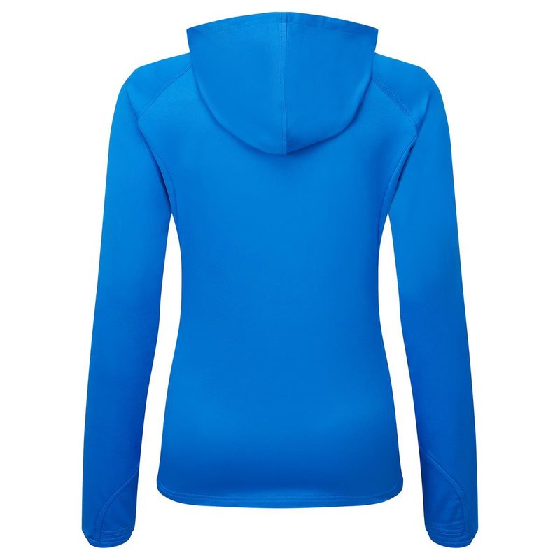 FootJoy ThermoSeries Hybrid felpa con cappuccio da donna, floral tonal blue