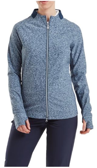 FootJoy Full-Zip Space Dye Thermal Midlayer felpa donna, navy
