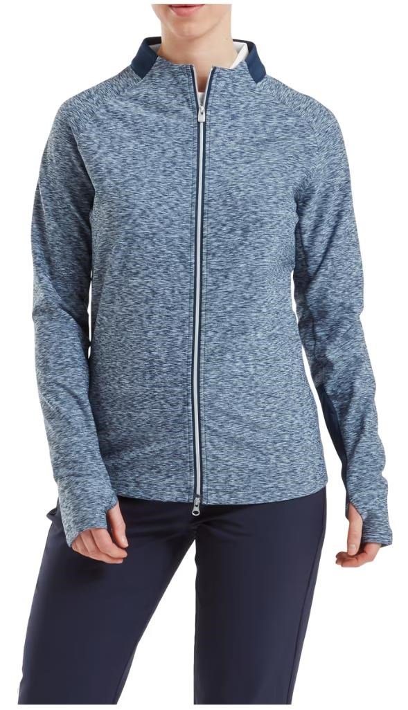 FootJoy Full-Zip Space Dye Thermal Midlayer felpa donna, navy