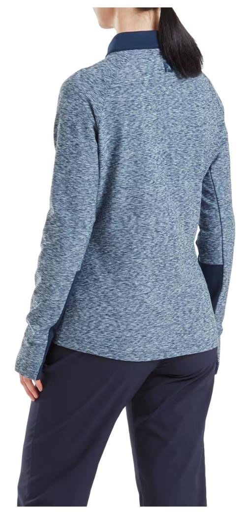 FootJoy Full-Zip Space Dye Thermal Midlayer felpa donna, navy