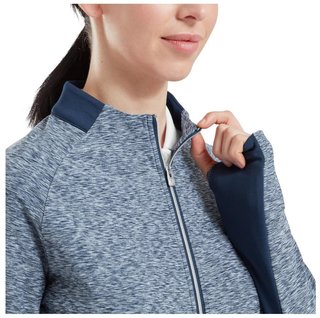 FootJoy Full-Zip Space Dye Thermal Midlayer felpa donna, navy