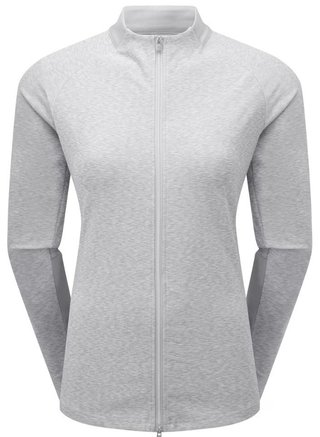 FootJoy Full-Zip Space Dye Thermal Midlayer felpa da donna, grigia