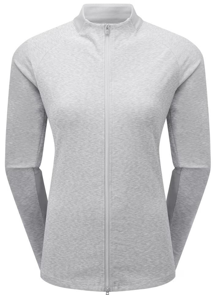 FootJoy Full-Zip Space Dye Thermal Midlayer felpa da donna, grigia
