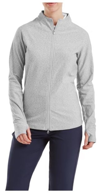 FootJoy Full-Zip Space Dye Thermal Midlayer felpa da donna, grigia