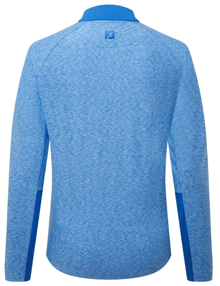 FootJoy Full-Zip Space Dye Thermal Midlayer felpa da donna, blu/acqua