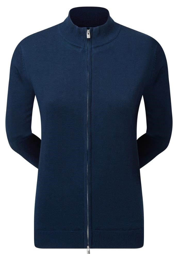 FootJoy Drirelease Full-Zip Lined maglione da donna, navy