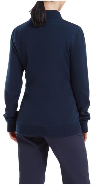 FootJoy Drirelease Full-Zip Lined maglione da donna, navy