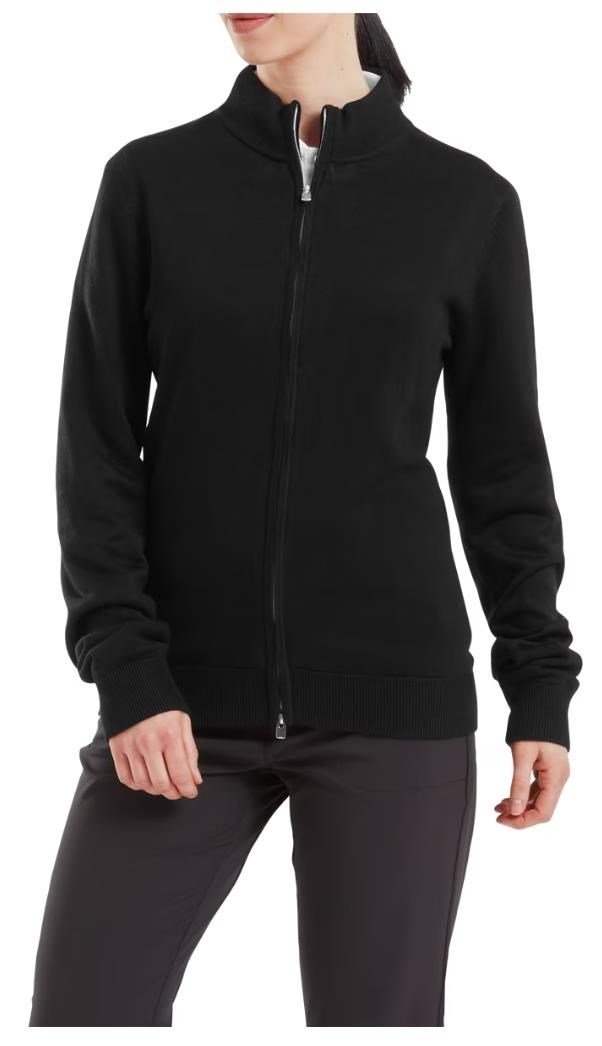 FootJoy Drirelease Full-Zip Lined felpa da donna, nera
