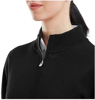 FootJoy Drirelease Full-Zip Lined felpa da donna, nera