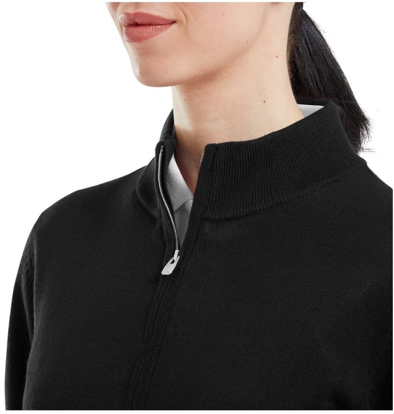 FootJoy Drirelease Full-Zip Lined felpa da donna, nera