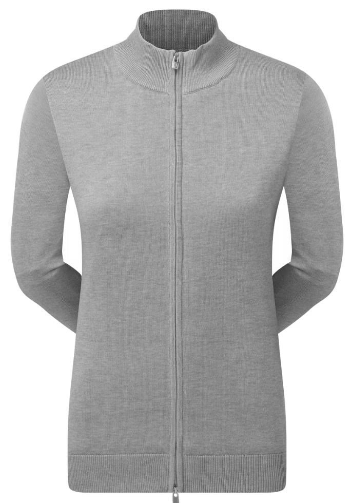 FootJoy Drirelease Full-Zip Lined maglione da donna, grigio