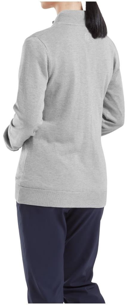 FootJoy Drirelease Full-Zip Lined maglione da donna, grigio