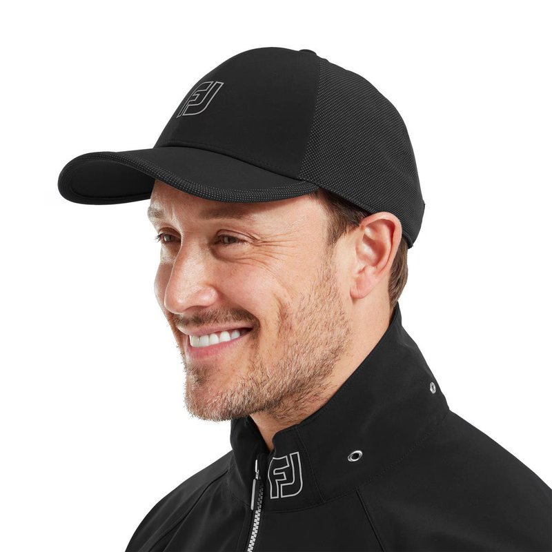 FootJoy HydroSeries Rain cappellino, nero