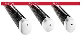 Golf Pride Reverse Taper putter grip FLAT LARGE, cappuccio rosso