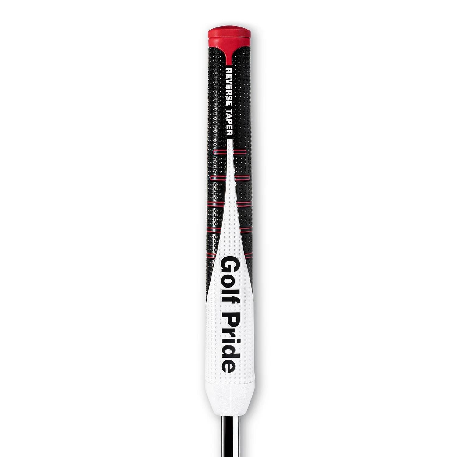 Golf Pride Reverse Taper putter grip, Round Large, cappuccio rosso