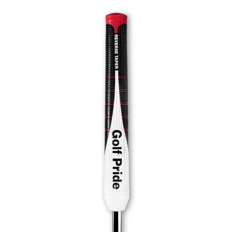 Golf Pride Reverse Taper putter grip, Round Large, cappuccio rosso