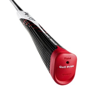 Golf Pride Reverse Taper putter grip PISTOL MEDIUM, cappuccio rosso