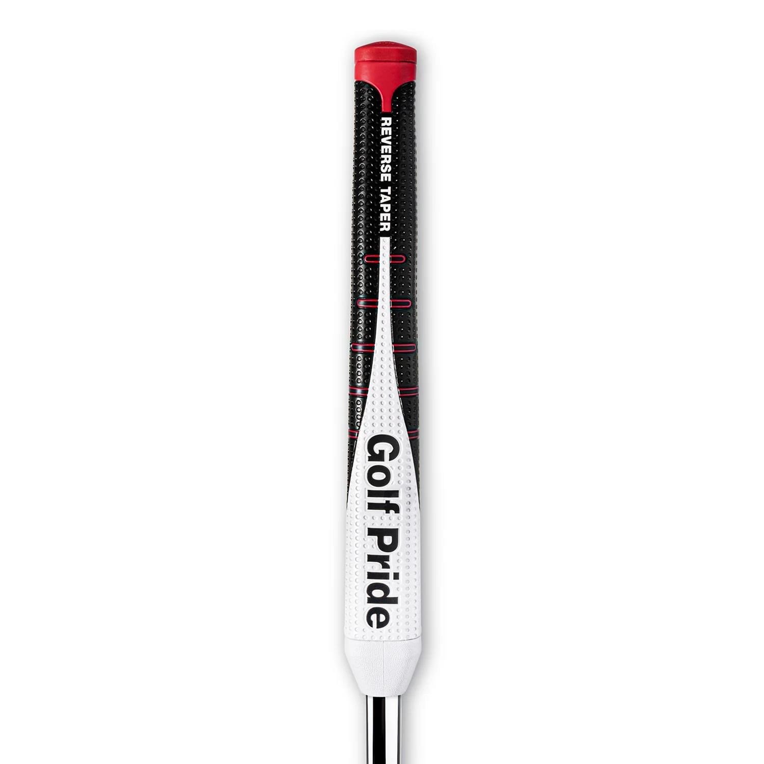 Golf Pride Reverse Taper Putter Grip Pistol Large, cappuccio rosso
