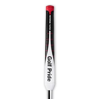 Golf Pride Reverse Taper Putter Grip Pistol Large, cappuccio rosso