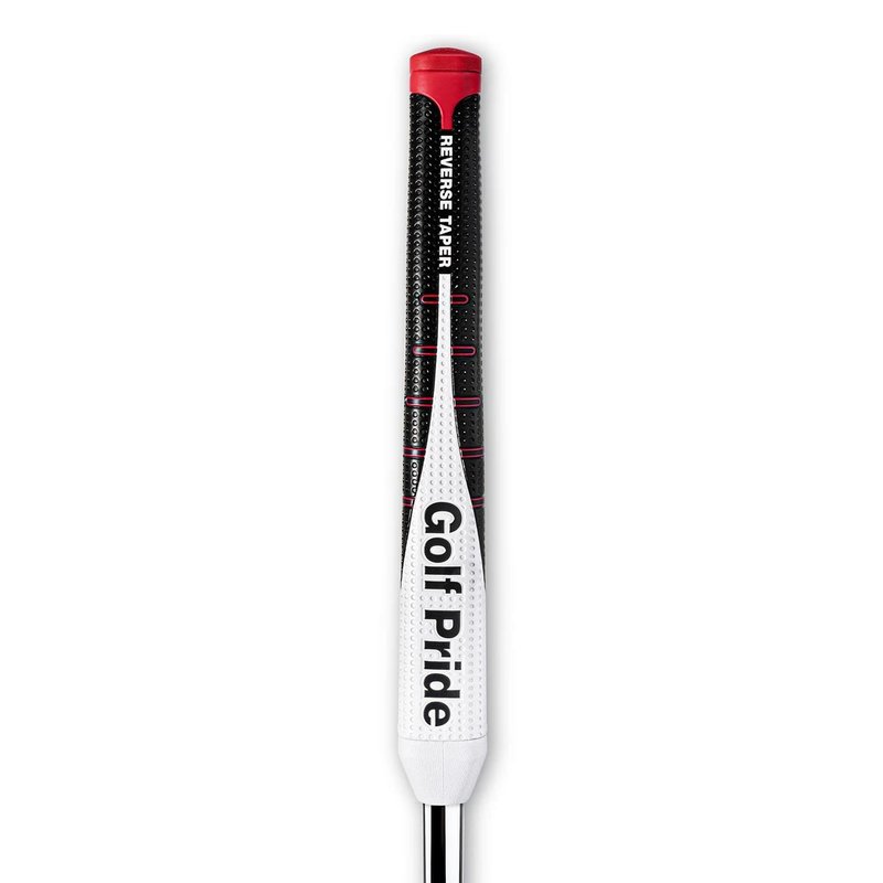 Golf Pride Reverse Taper Putter Grip Pistol Large, cappuccio rosso