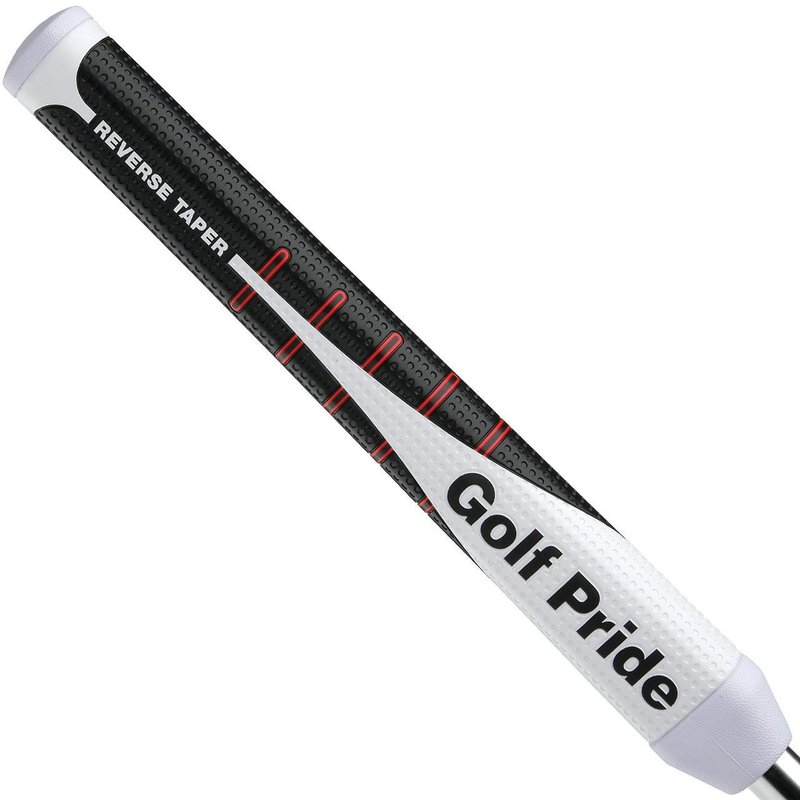 Golf Pride Reverse Taper putter grip, Round Medium, cappuccio rosso