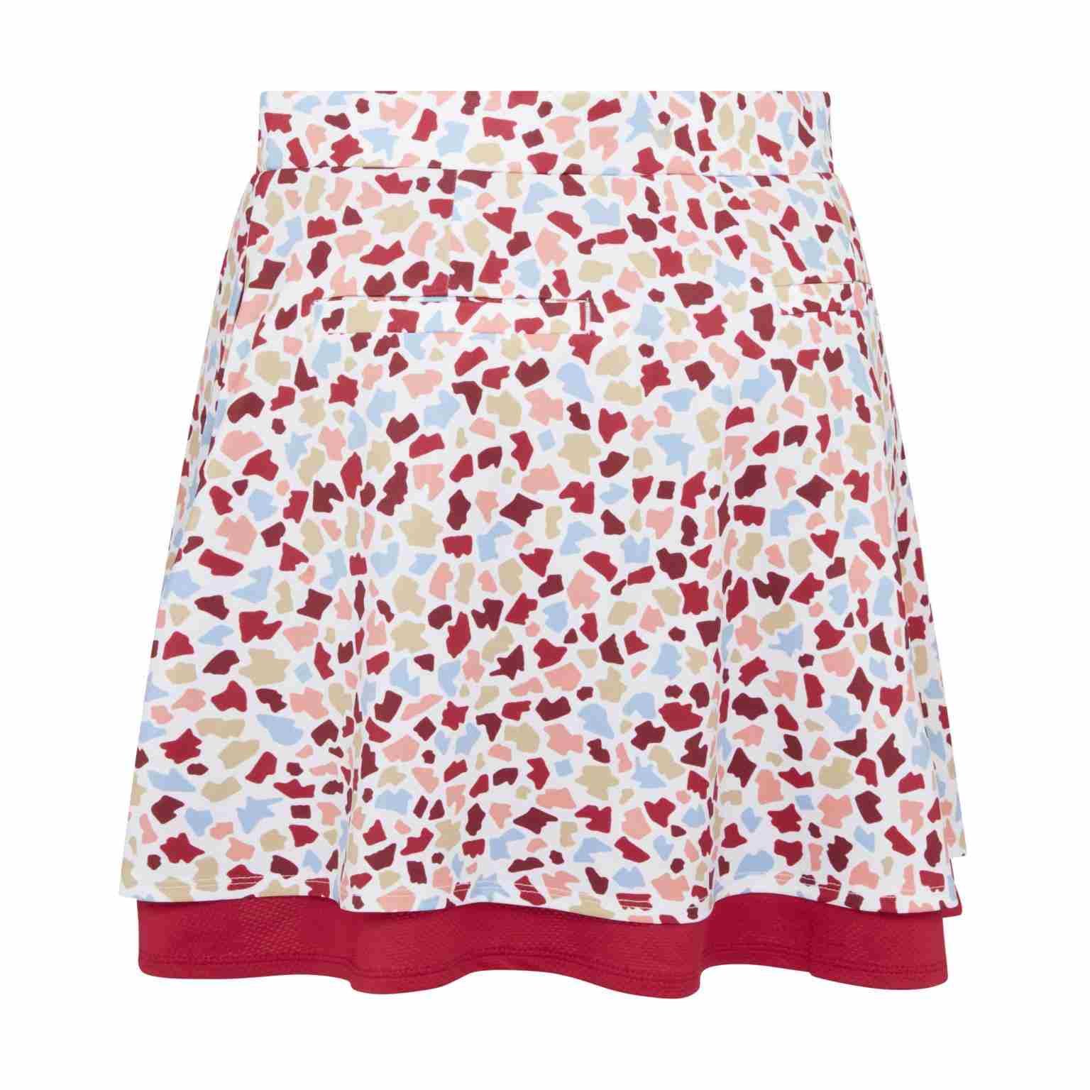 Callaway 17" Mosaic Print Flounce skort donna, brilliant white