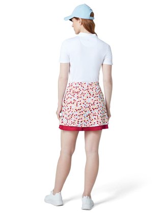 Callaway 17" Mosaic Print Flounce skort donna, brilliant white