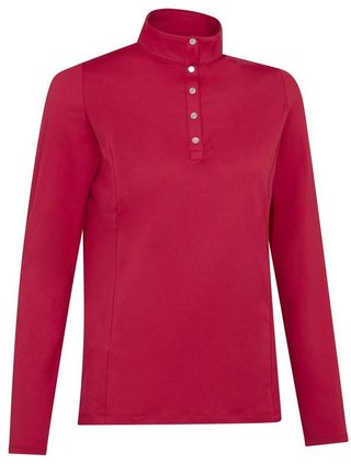 Callaway Thermal Longsleeve Fleece Back Jersey polo da donna, persian red