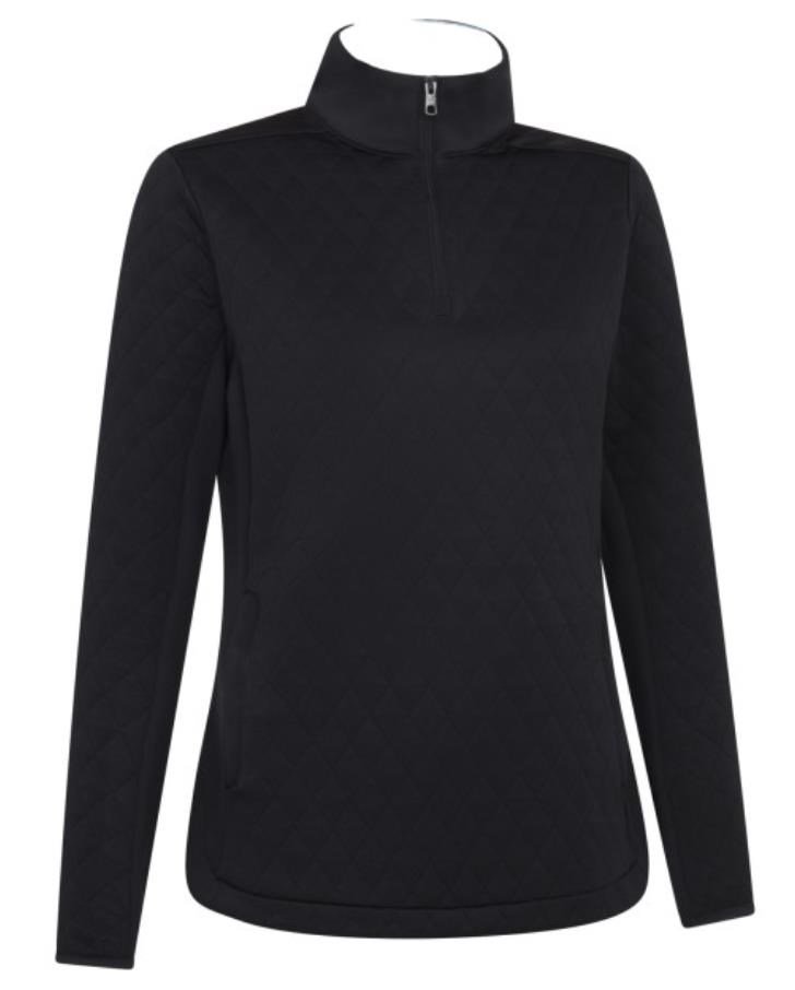 Callaway Quilted Fleece 1/4Zip felpa donna, caviar