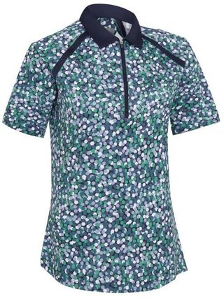 Callaway Hexagon Geo Raglan polo da donna, peacoat