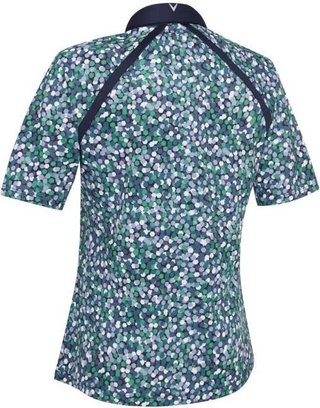 Callaway Hexagon Geo Raglan polo da donna, peacoat